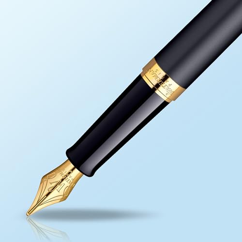 Thumbnail 4 de Waterman Hemisphere Pluma Fuente Negro Mate Oro ✒