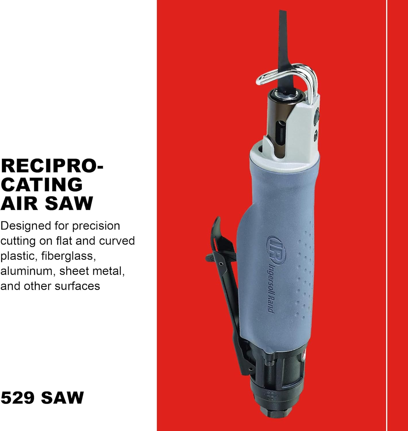 Detalle de Ingersoll-Rand Sega Alternativa, 529 – Sega a 6 lame con mandrino a 360° e design ergonomico per tagli su superfici piane e curve