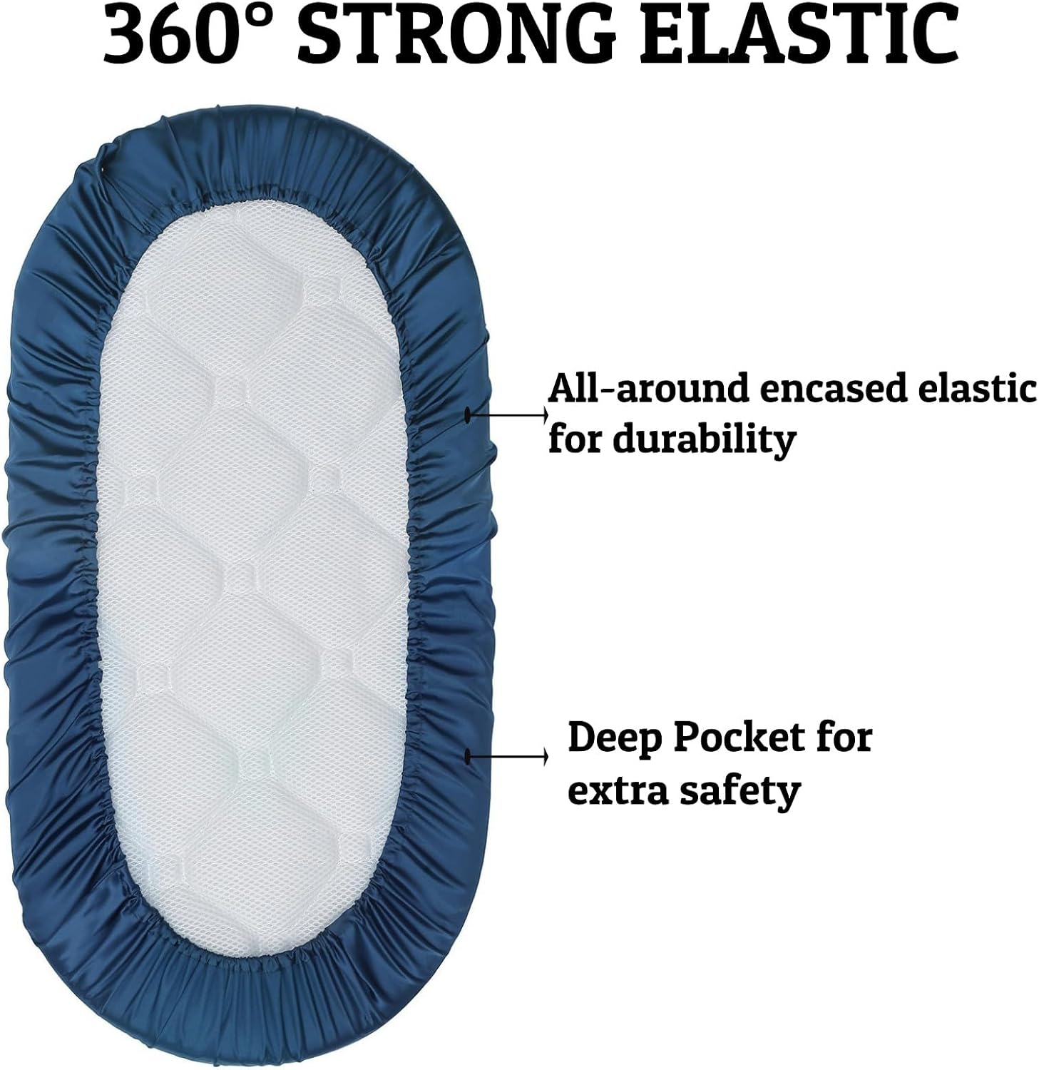 Thumbnail 5 de Aisawate Moses Basket Sheets Set of 3 – Universal Microfibre Fitted Covers for Baby Bassinet Mattresses
