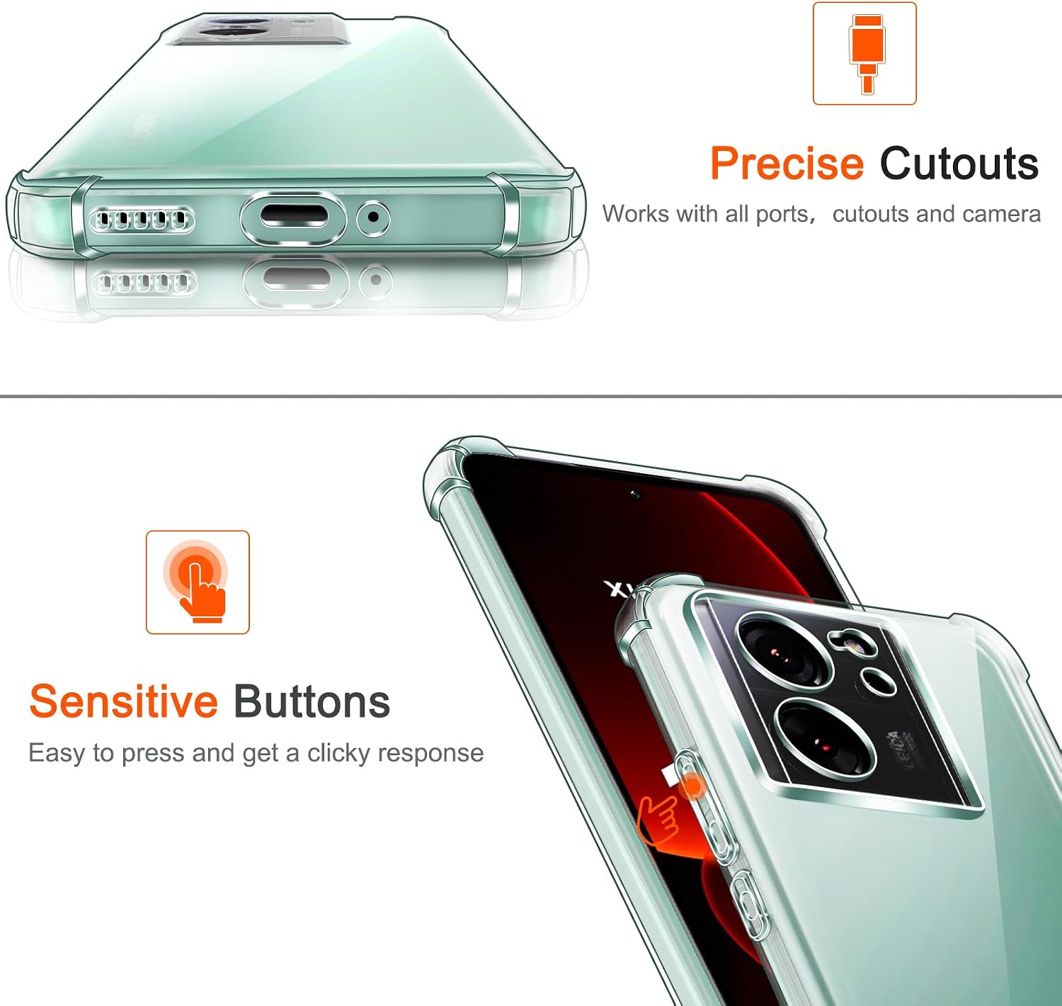 Detalle de Coque ivoler 3 en 1 pour Xiaomi 13T / 13T Pro avec 2 protections écran en verre trempé