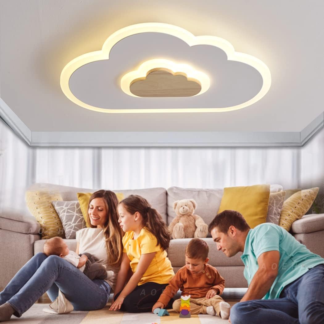 Detalle de AOEH LED Deckenleuchte 40 cm Schlafzimmerlampe