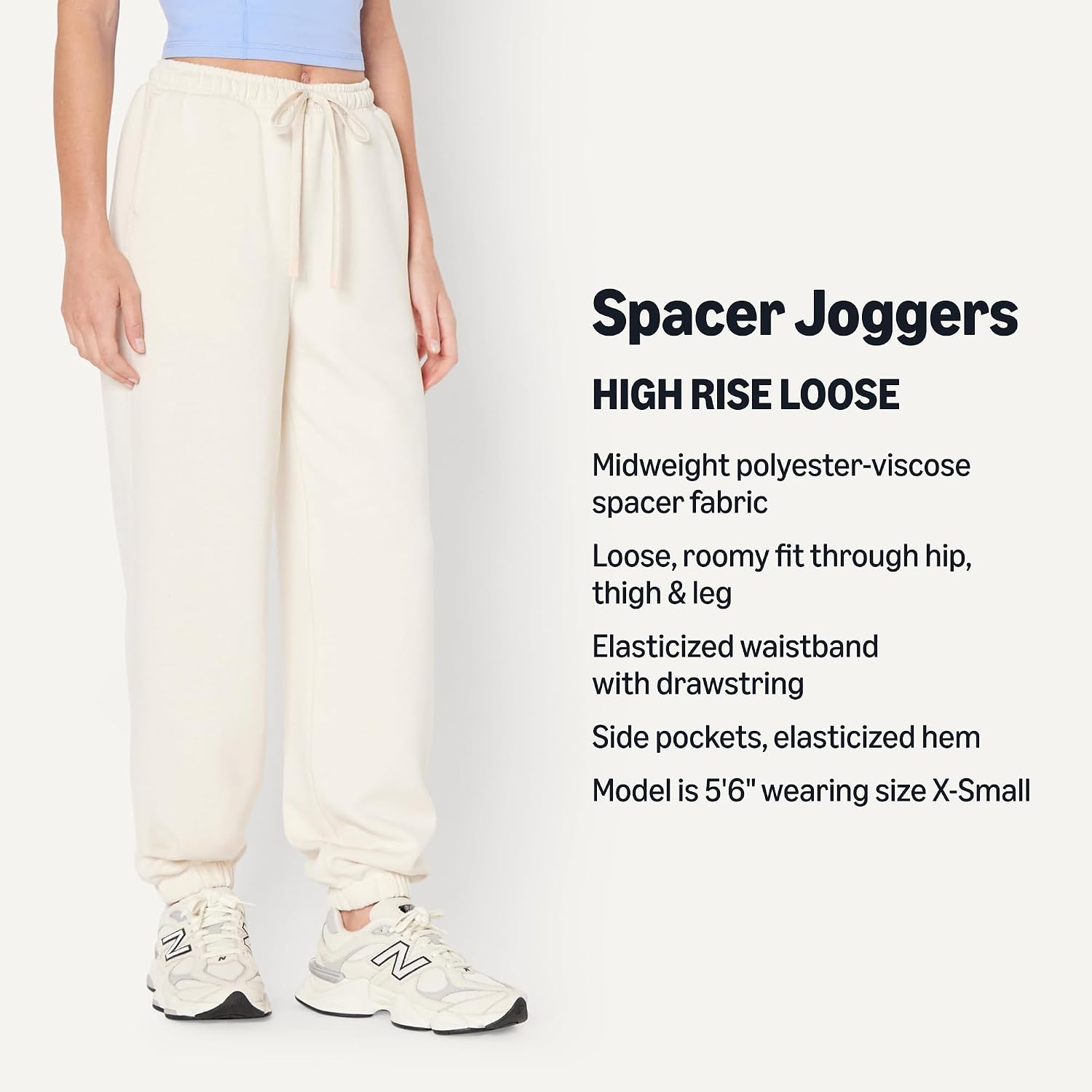Detalle de Amazon Essentials Women’s Athletic Mid Rise Loose Fit Lounge Jogger Pants