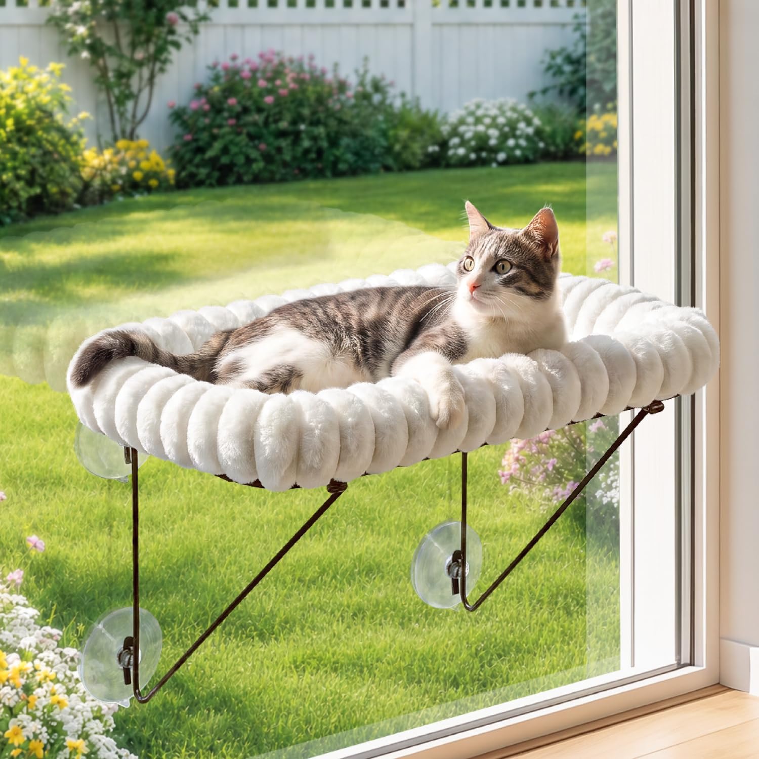 Detalle de Zakkart Cat Window Perch, 40-lb Capacity
