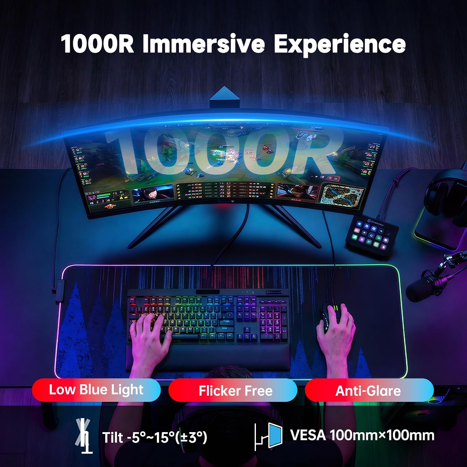 Thumbnail 3 de KTC 27 Inch 240Hz Curved Gaming Monitor (2K QHD, 1000R) – H27S25E