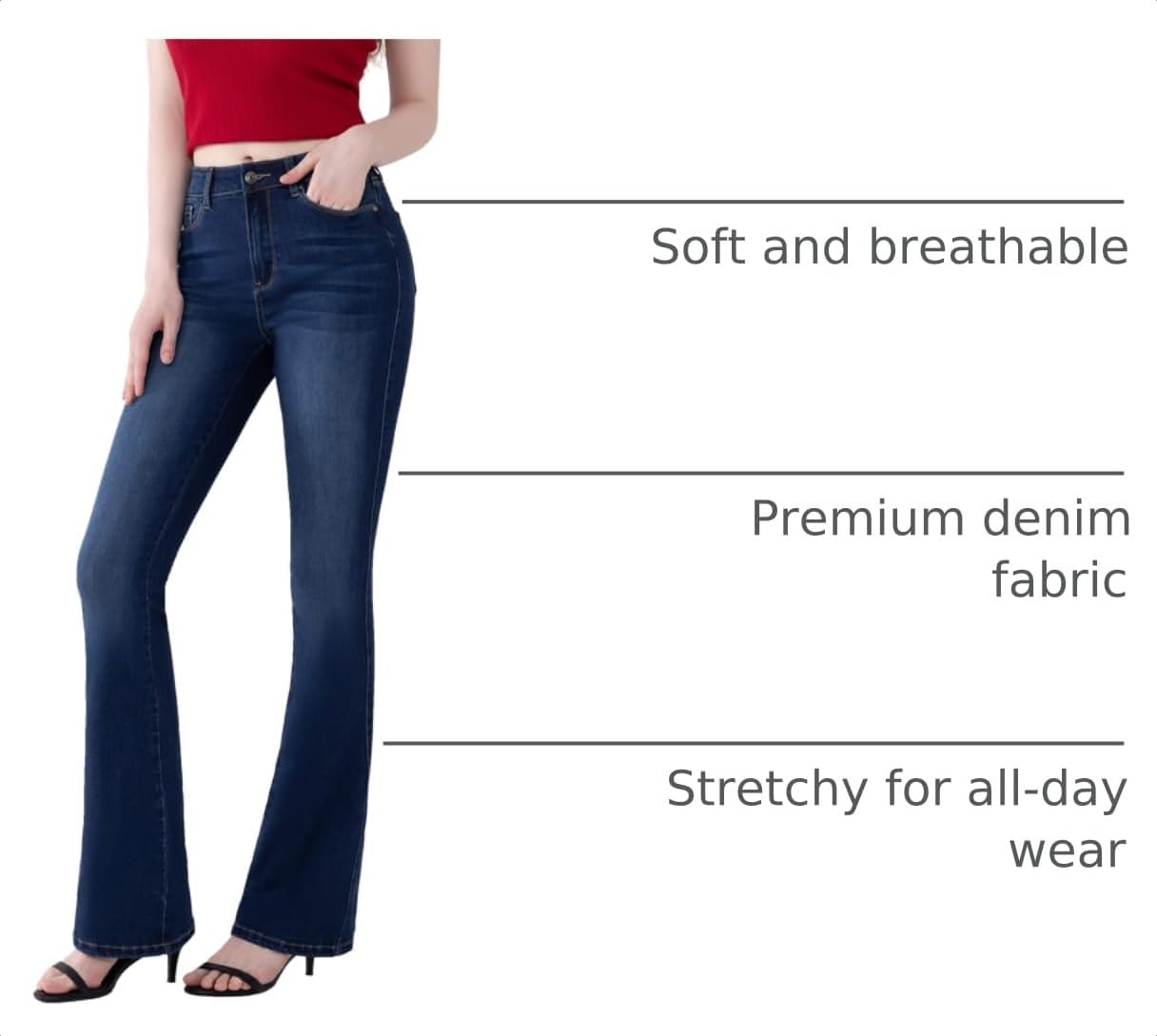 Detalle 2 de FLYING BANANA Totally Shaping Curvy Stretchy Bootcut Flare Jeans