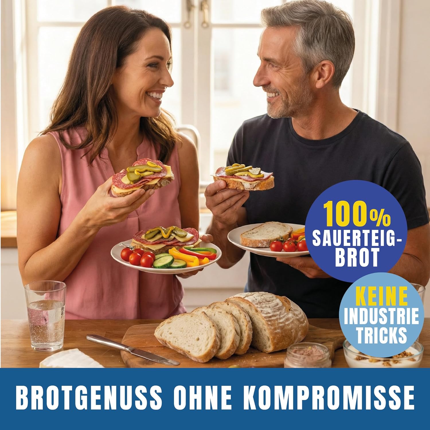 Thumbnail 3 de Marcel’s Buttermilchbrot Sauerteigbrot ohne Weizenmehl (1200 g, für 3–4 Brote) – Brotbackmischung mit Roggenmehl & Sauerteig
