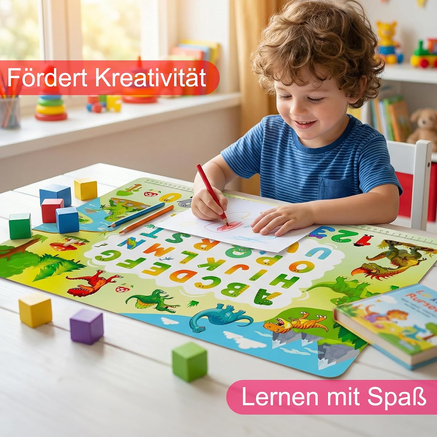 Thumbnail 5 de Schreibtischunterlage Kinder 60x40 Dino