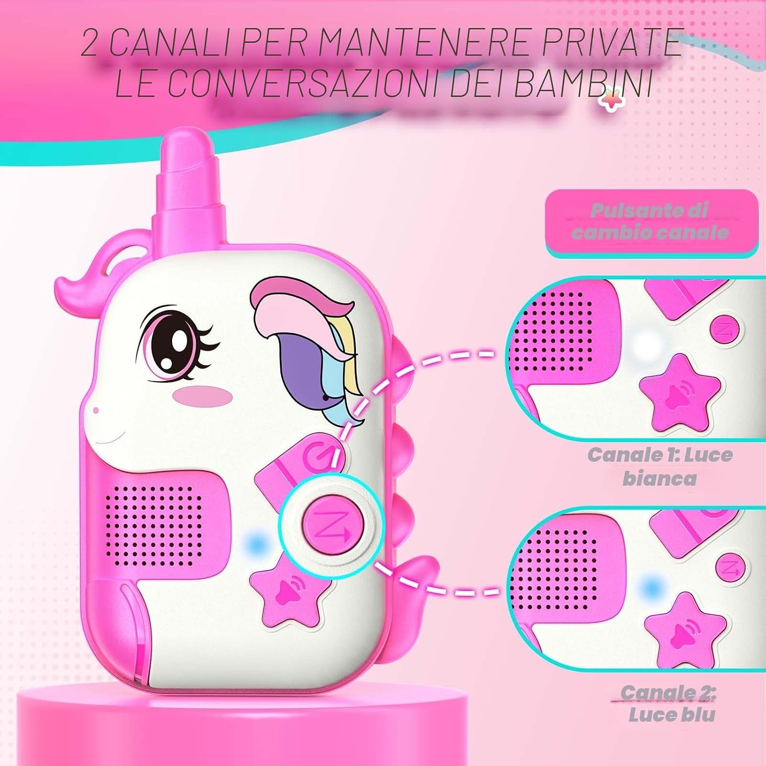 Thumbnail 2 de Walkie-Talkie Bambina Ricaricabili per 3–8 anni