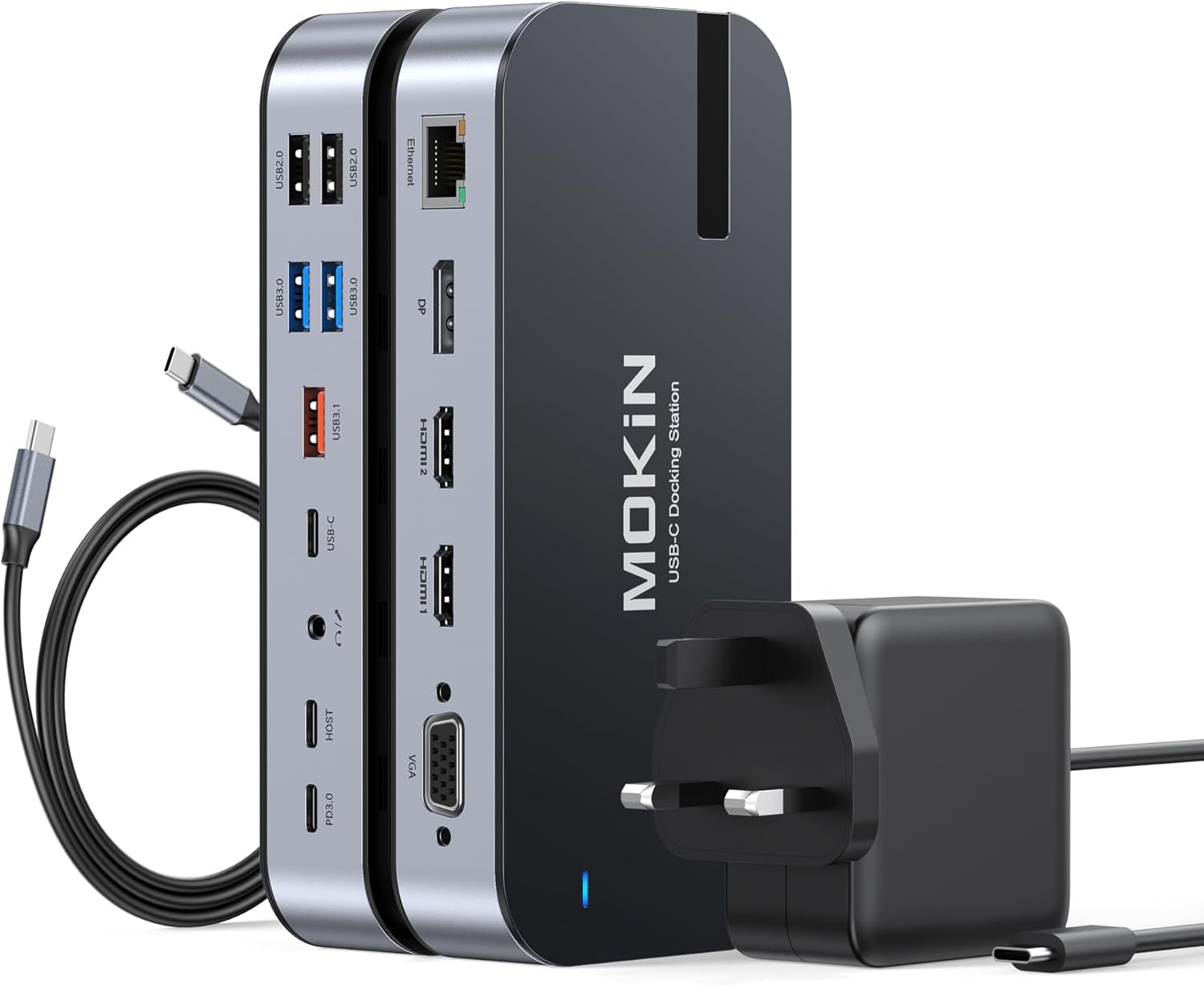 Detalle de MOKiN USB C Docking Station 65W