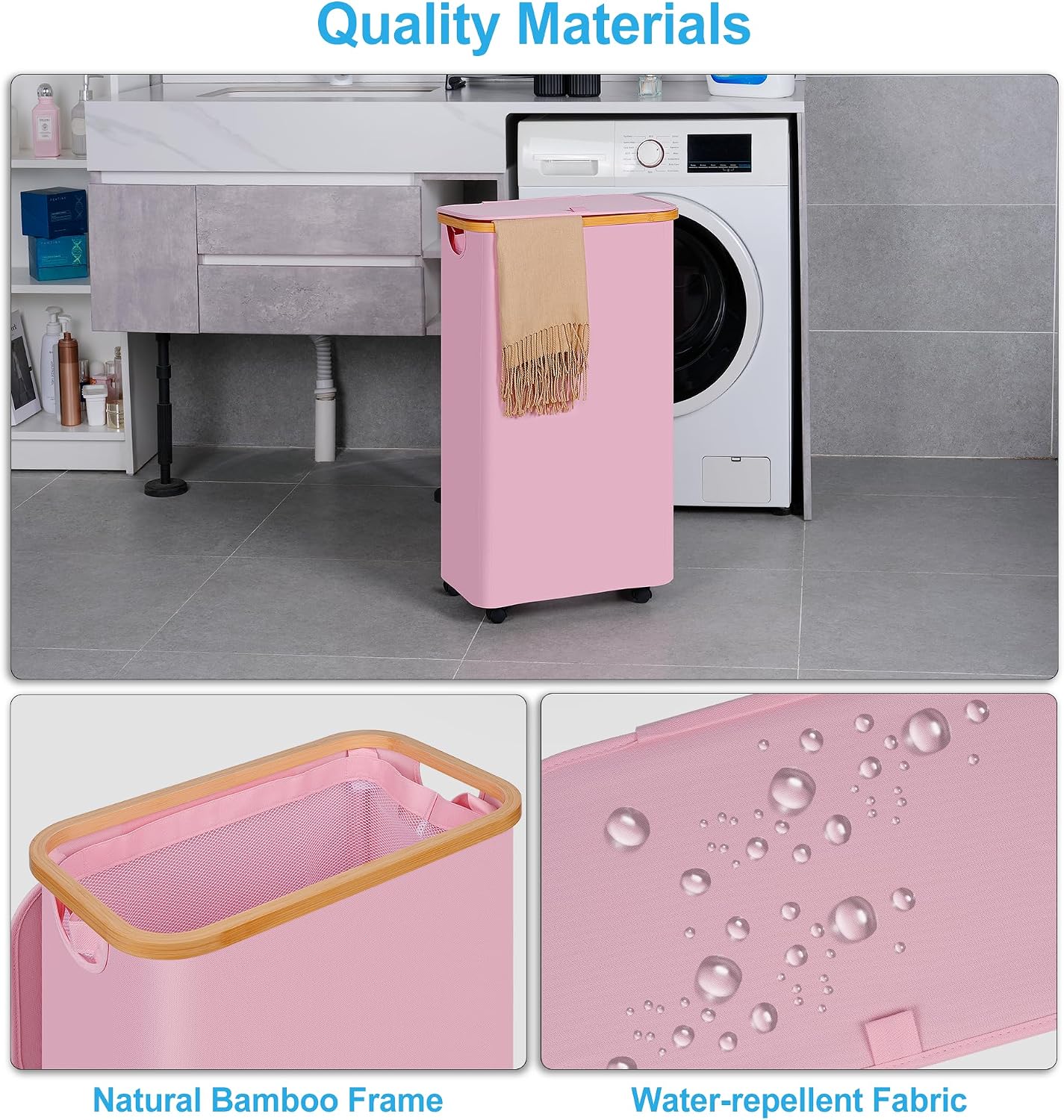 Thumbnail 4 de efluky Slim Laundry Basket, 75L