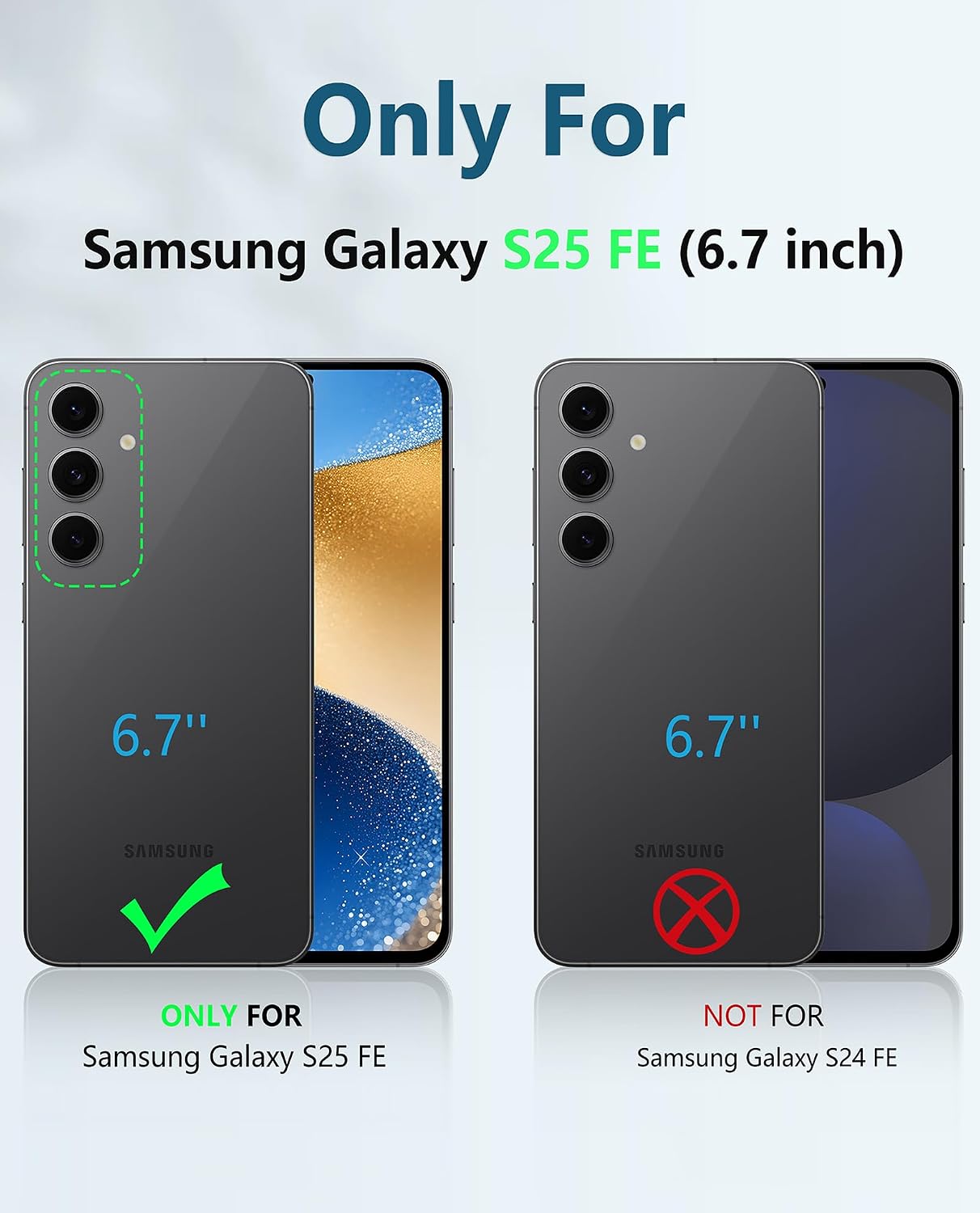 Detalle de FNTCASE Galaxy S25 FE rugged case 6.7-inch