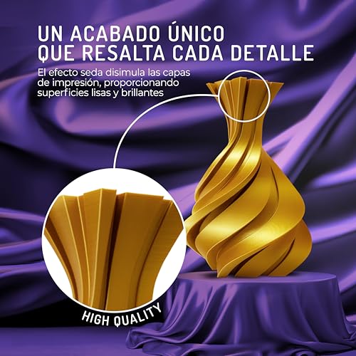 Thumbnail 1 de WINKLE Filamento PLA Silk Oro Rey 1,75 mm