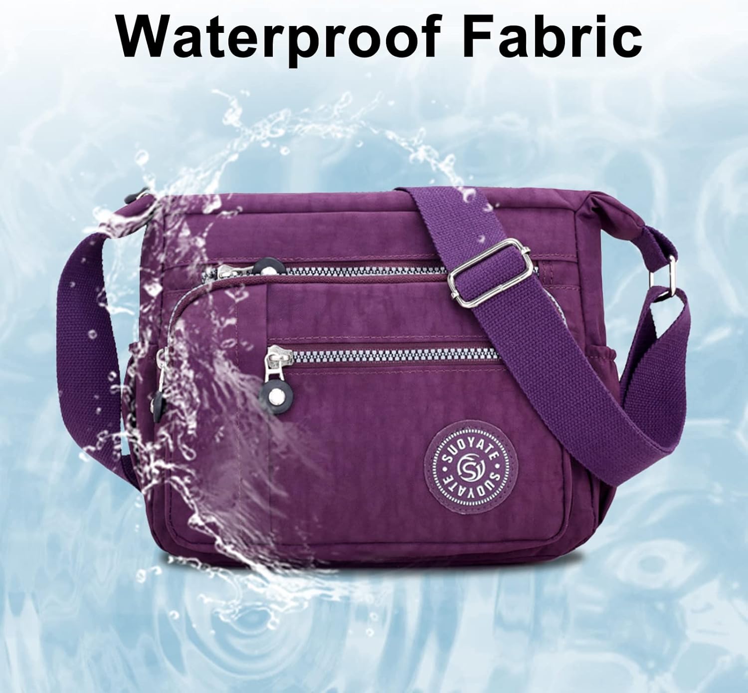 Thumbnail 2 de Milky Way Nylon Crossbody Bag, Waterproof