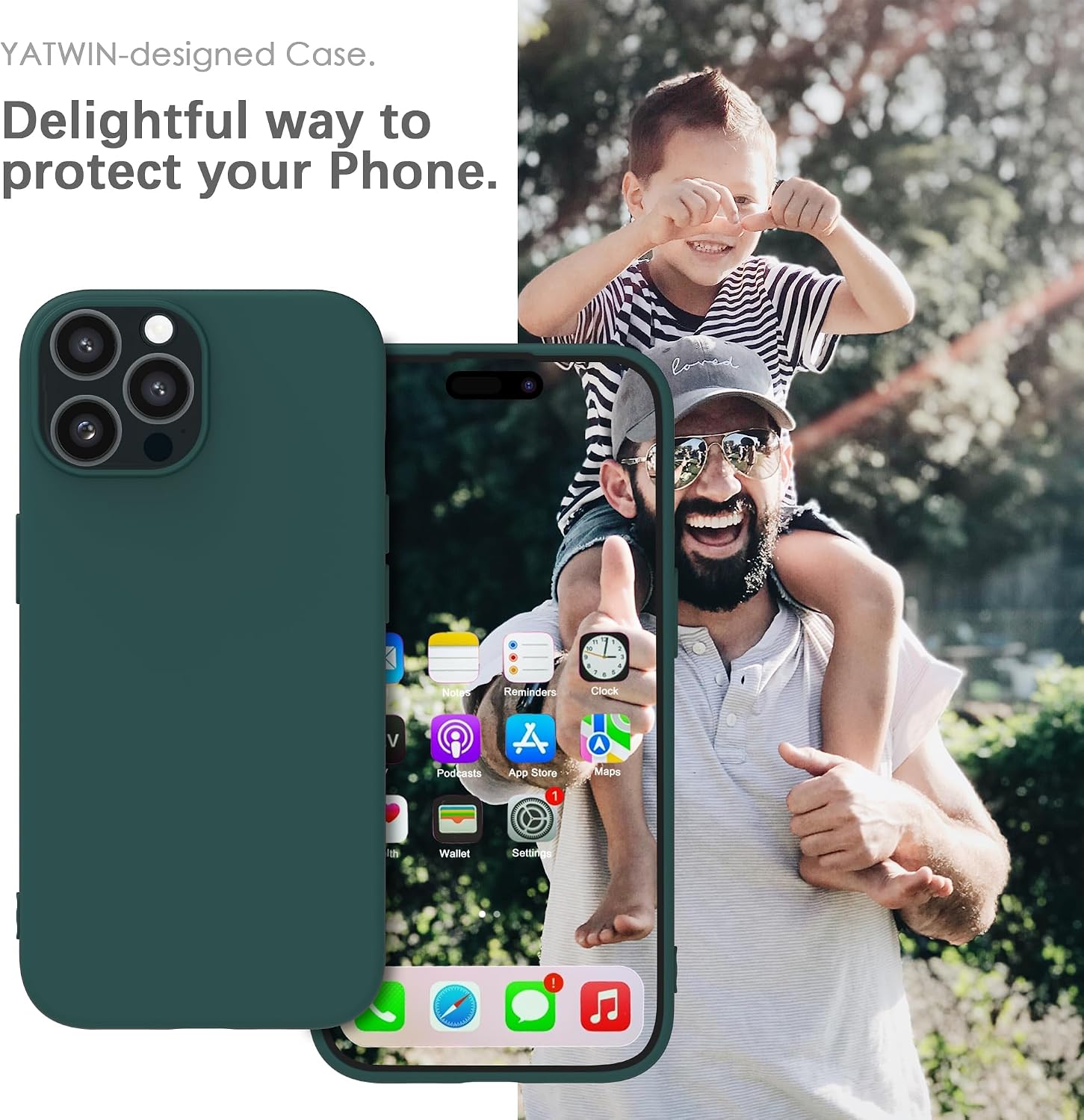 Detalle 2 de Coque YATWIN pour iPhone 11 Pro Max, silicone, protection 360°