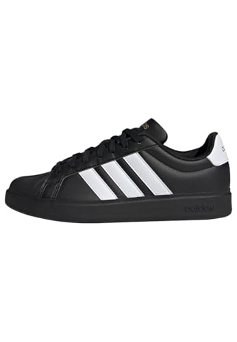 Detalle de adidas Uomo Streettalk Shoes – Core Black/Ftwr White/Matte Gold, 40 EU