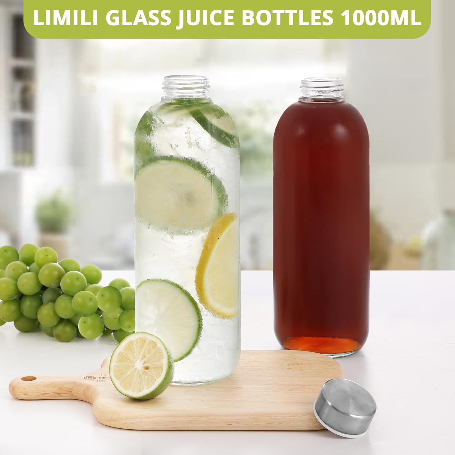 Thumbnail 6 de LIMILI glass water bottles with 1000ml