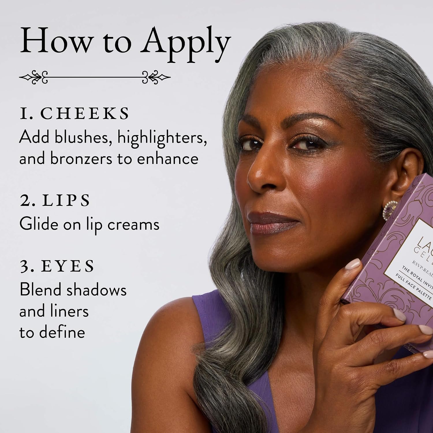Thumbnail 5 de Laura Geller RSVP Ready Royal Invite Full Face Makeup Palette with Eyeshadows, Blush, and Bronzer