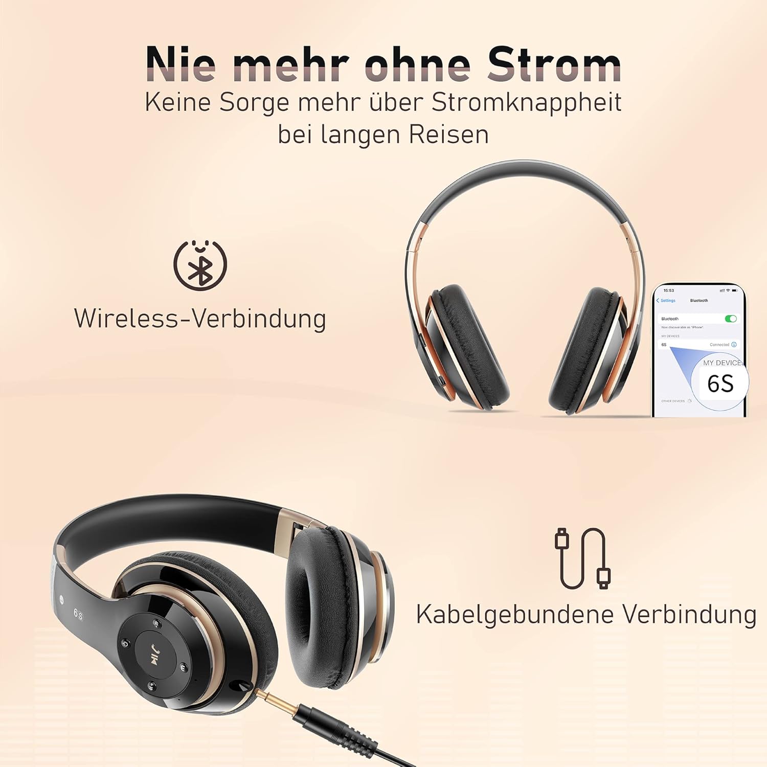 Thumbnail 4 de Lankey Sound Kopfhörer Over‑Ear 65 Std