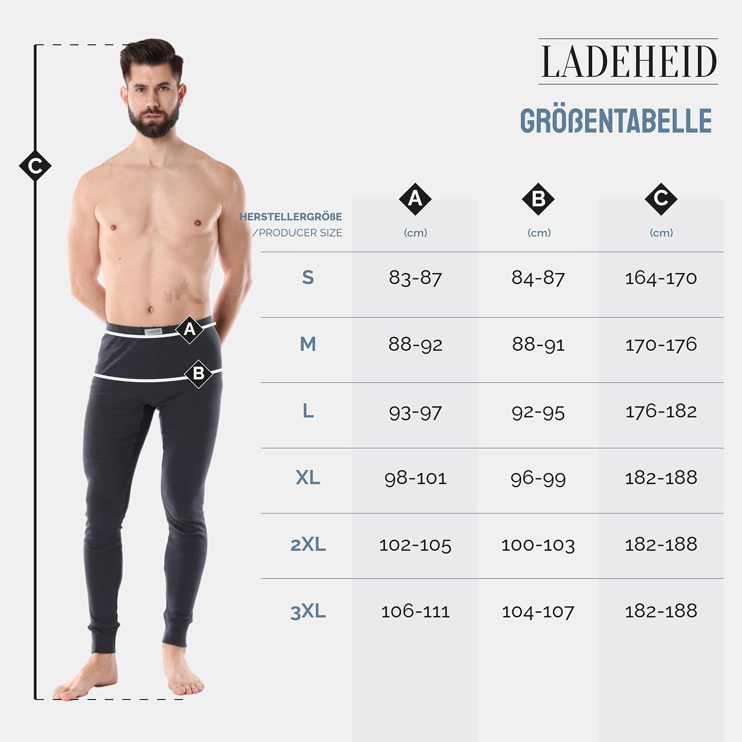 Thumbnail 5 de Ladeheid LA40-247 calzamaglia uomo 1 paio