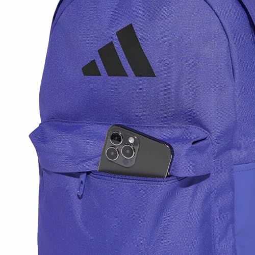 Detalle de Backpack Classic 3Bars de adidas para adulto, Pure Purple/negro
