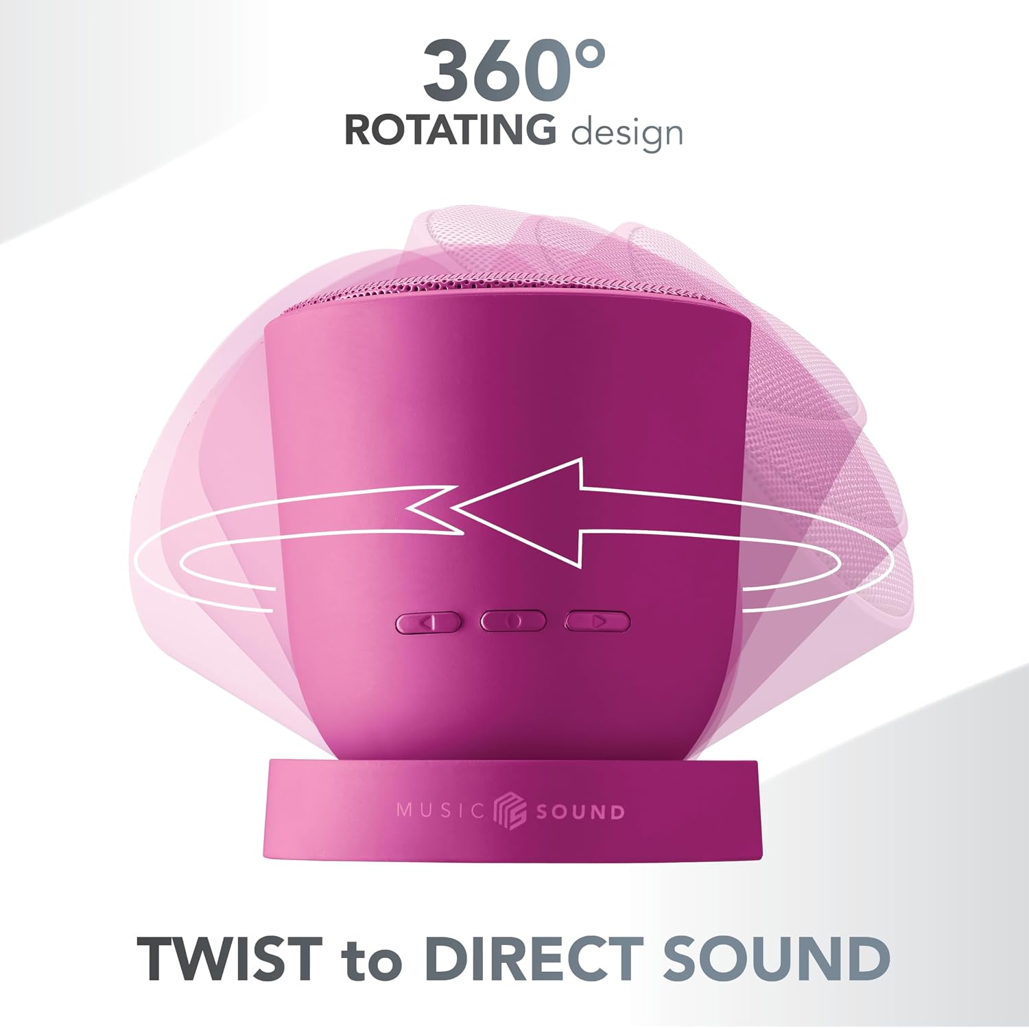 Detalle 2 de Music Sound Speaker Bluetooth Twist: altoparlante compatto con base orientabile 360° e stereo True Wireless