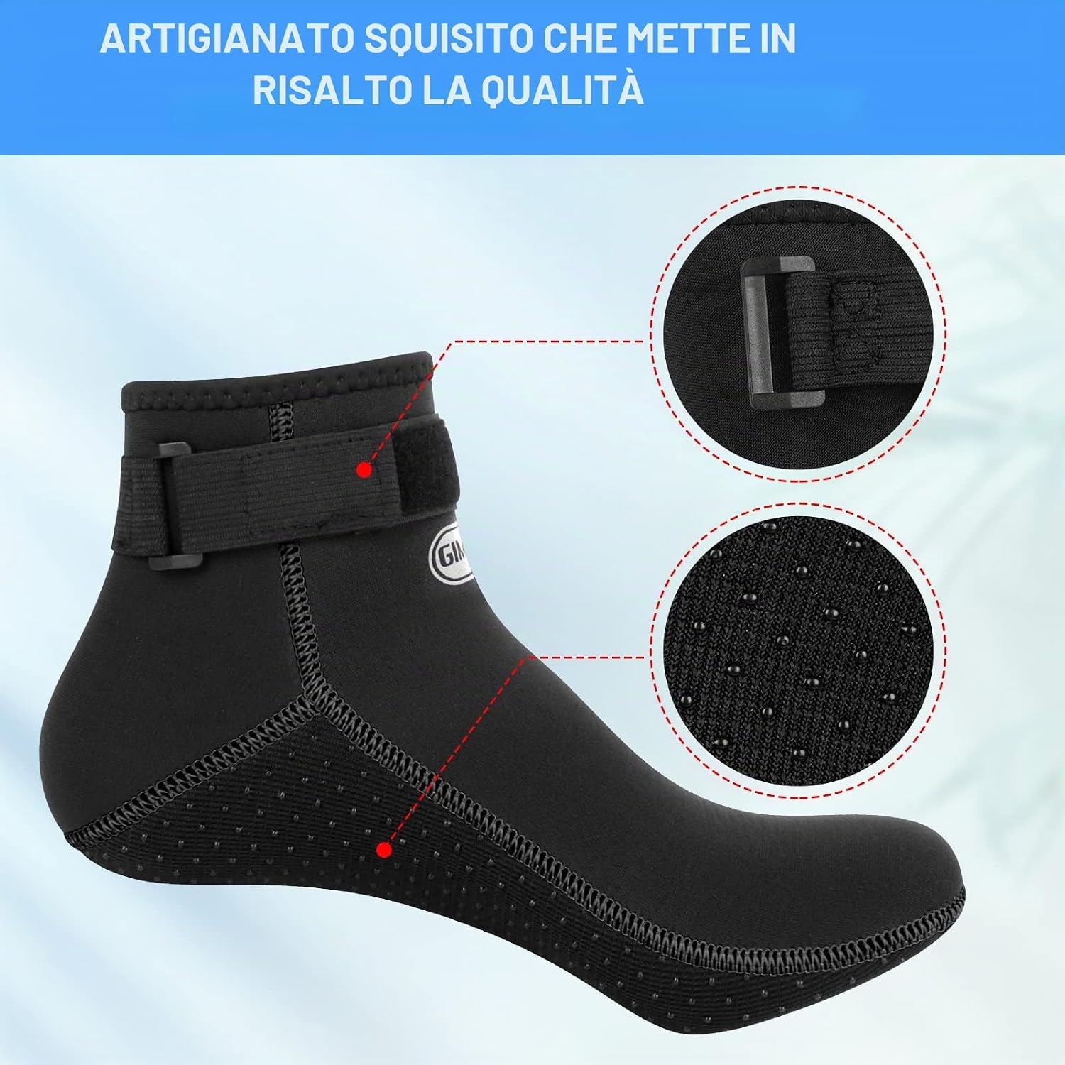 Thumbnail 4 de Gimilife Calzari Neoprene 3mm per piscina e sport acquatici