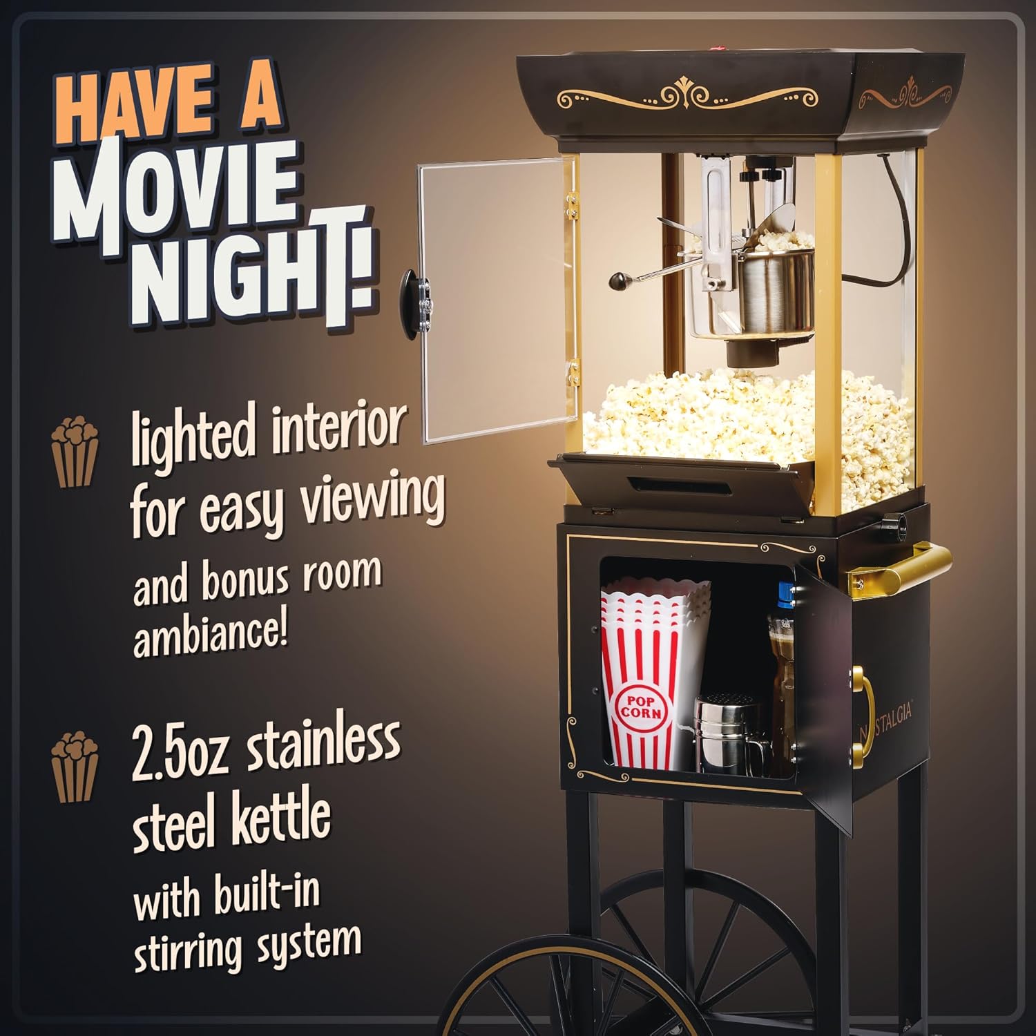 Detalle de Nostalgia Popcorn Maker 2.5 oz 🍿