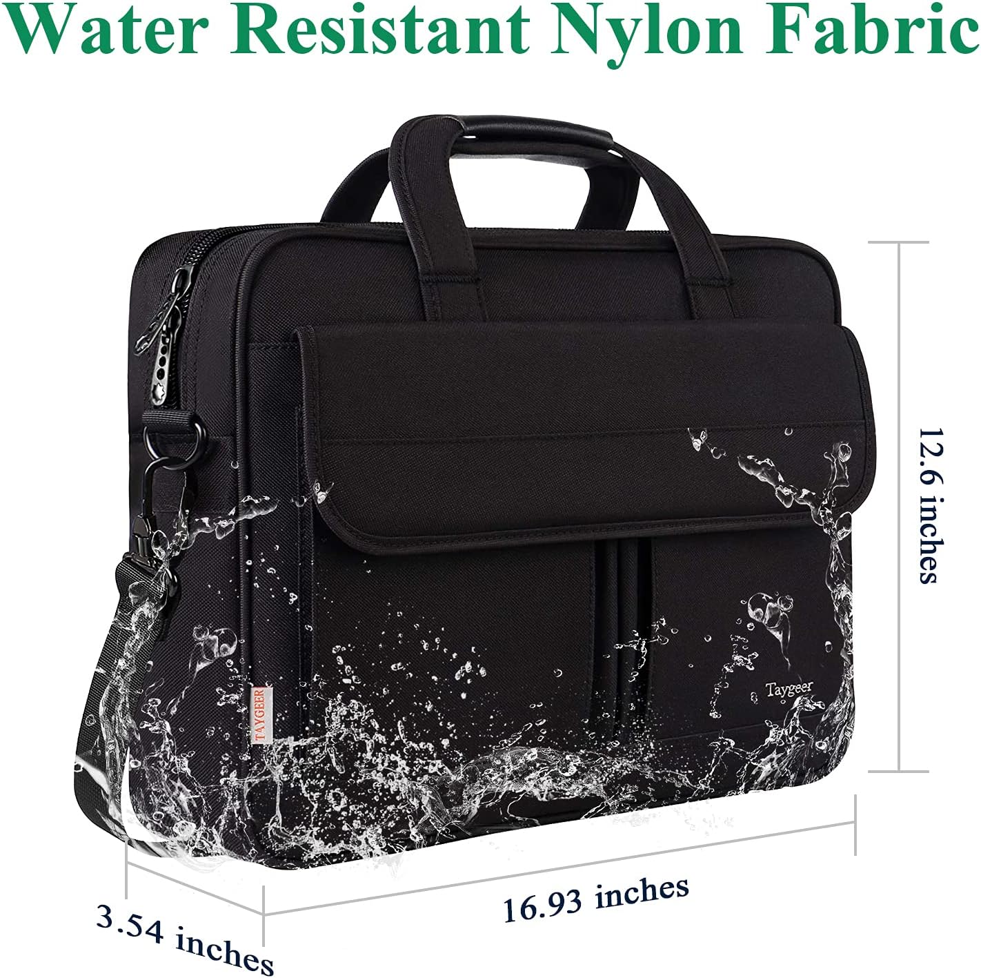 Thumbnail 3 de Taygeer Borsa PC 17 pollici impermeabile per laptop nera 💼