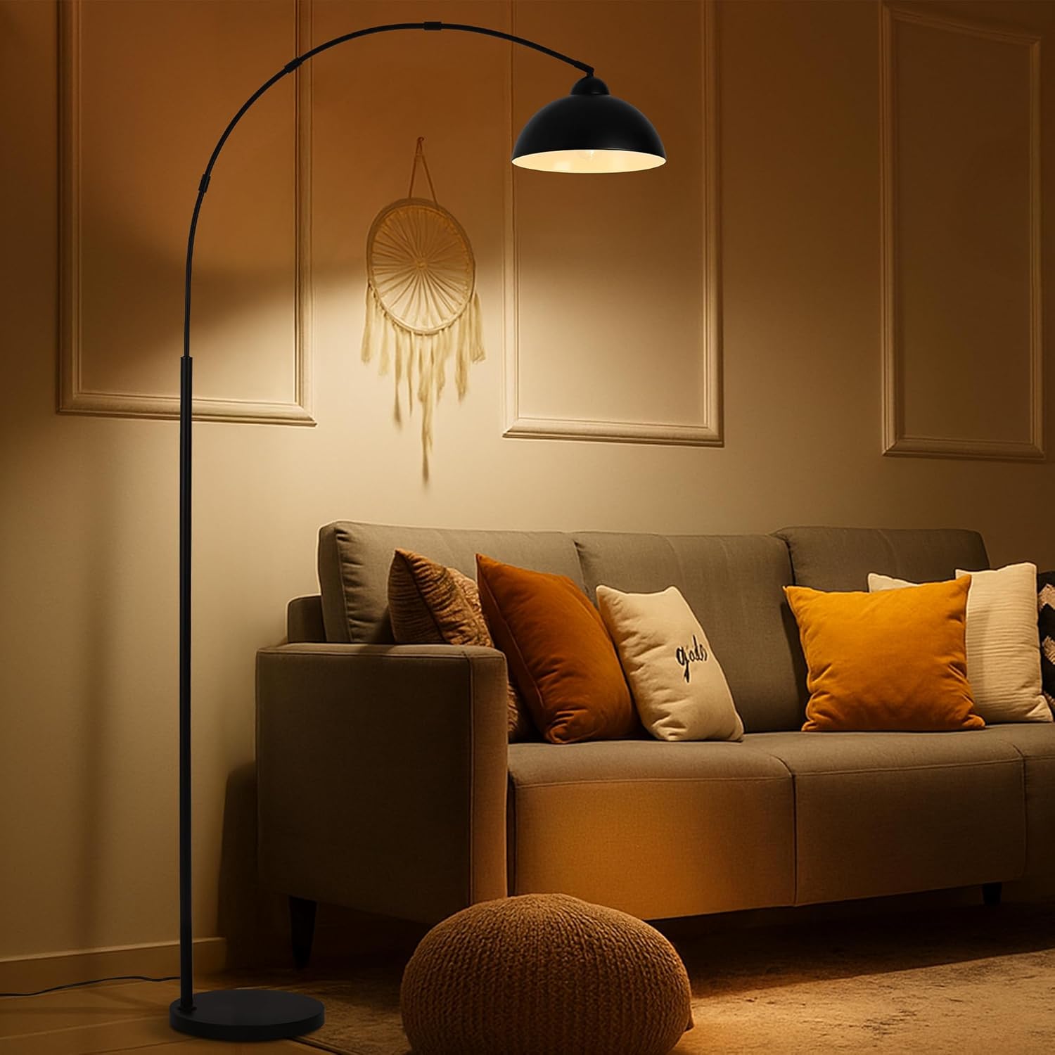 Detalle 2 de LuminexDesigns Lampada ad arco da terra per soggiorno 🛋