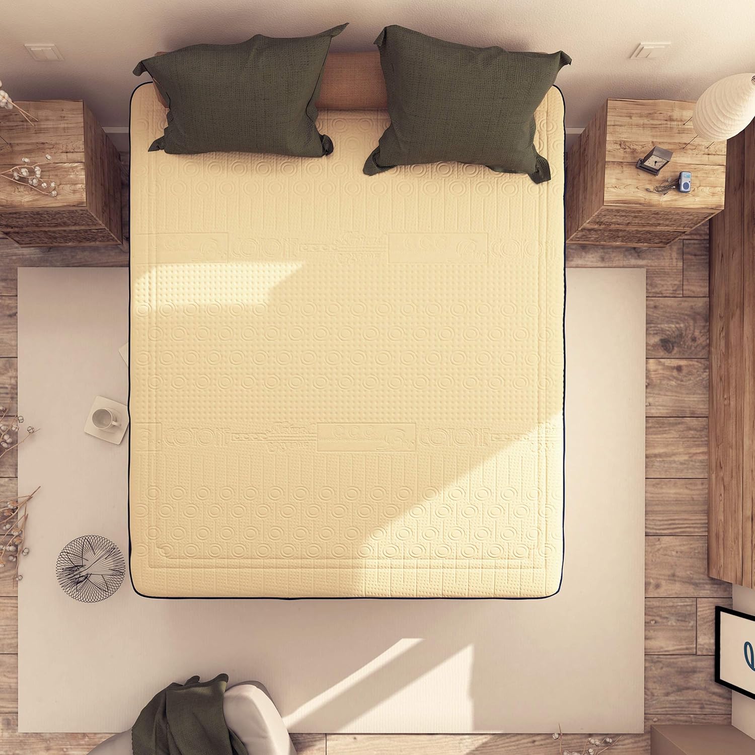 Thumbnail 3 de Baldiflex Emporio Materasso Matrimoniale 160x190 cm Memory Cotton: sostegno 7 zone e ventilazione avanzata