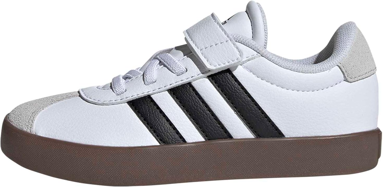 Detalle de adidas Vl Court 3.0 Schuhe für Kinder – FTWR White/Core Black/Grey One, 31 EU