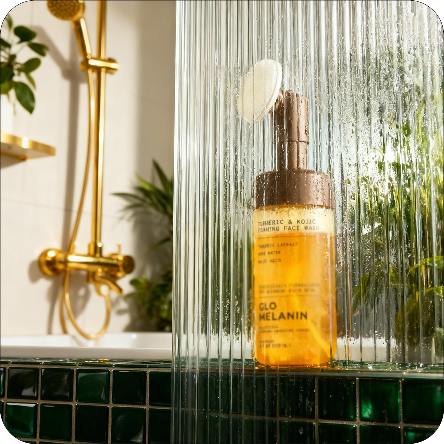 Thumbnail 6 de Glo Melanin Turmeric & Kojic Foaming Face Wash with Scrubber Top (4 fl oz)