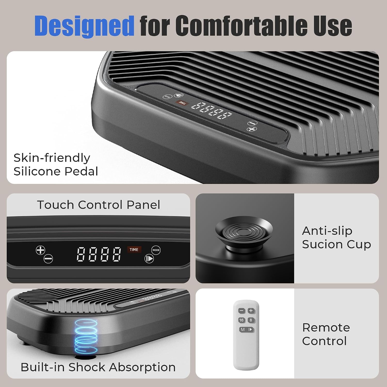 Thumbnail 6 de Kalietel S1 Vibration Plate with 20 Levels, 9 Programs and Bluetooth
