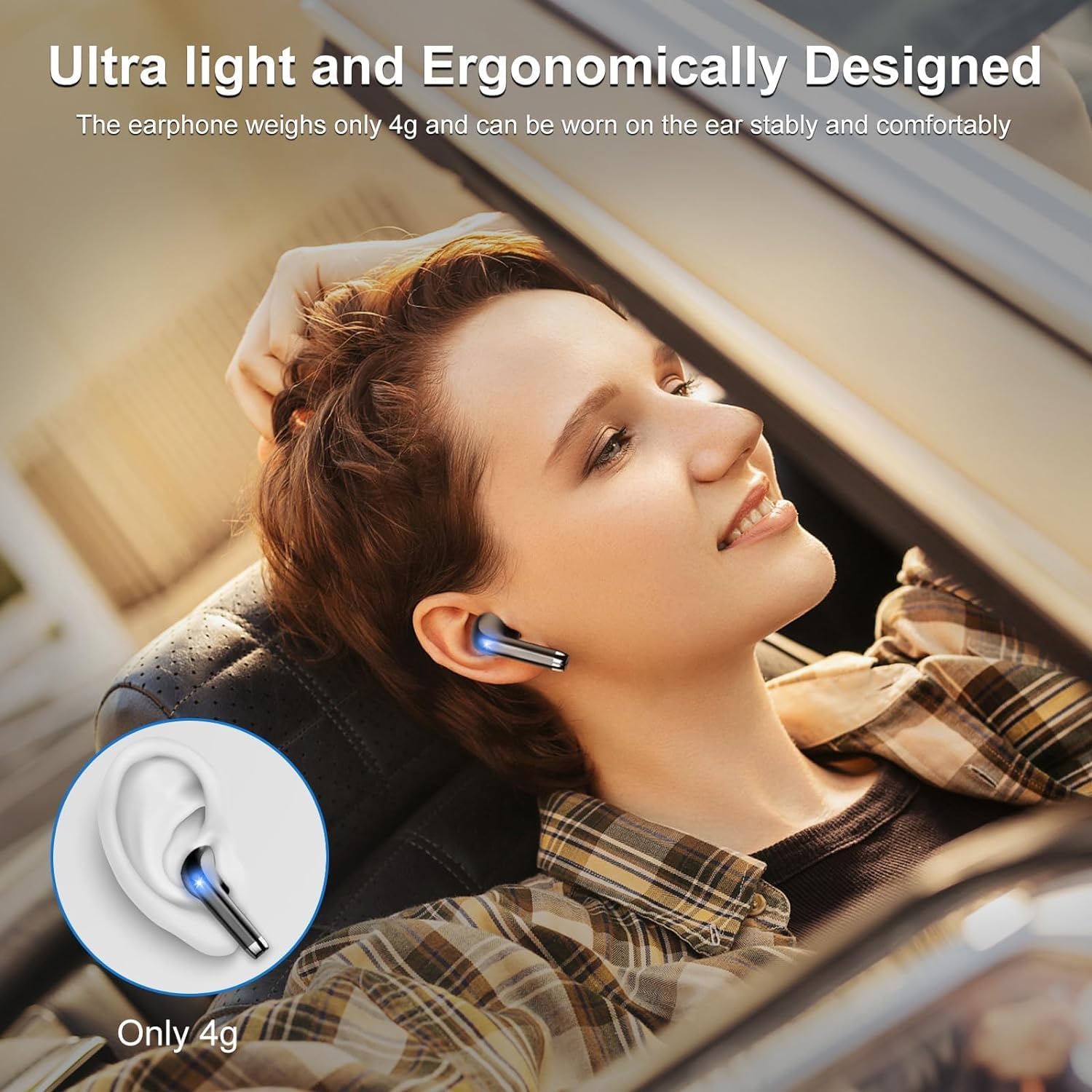 Thumbnail 5 de Wireless earbuds Bluetooth 5.3 with 4 mic