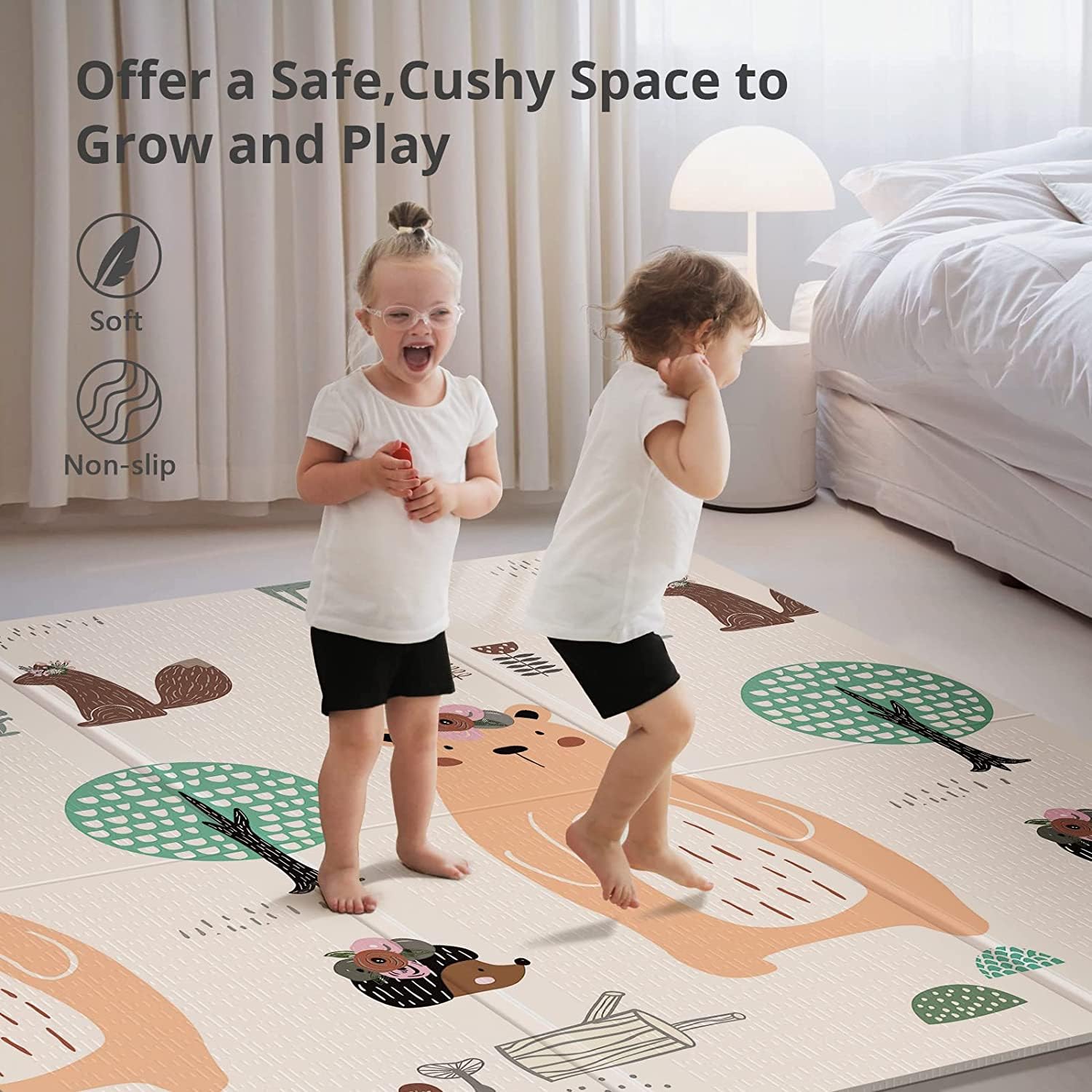Thumbnail 5 de UANLAUO Baby Play Mat, 79 x 71 Inches