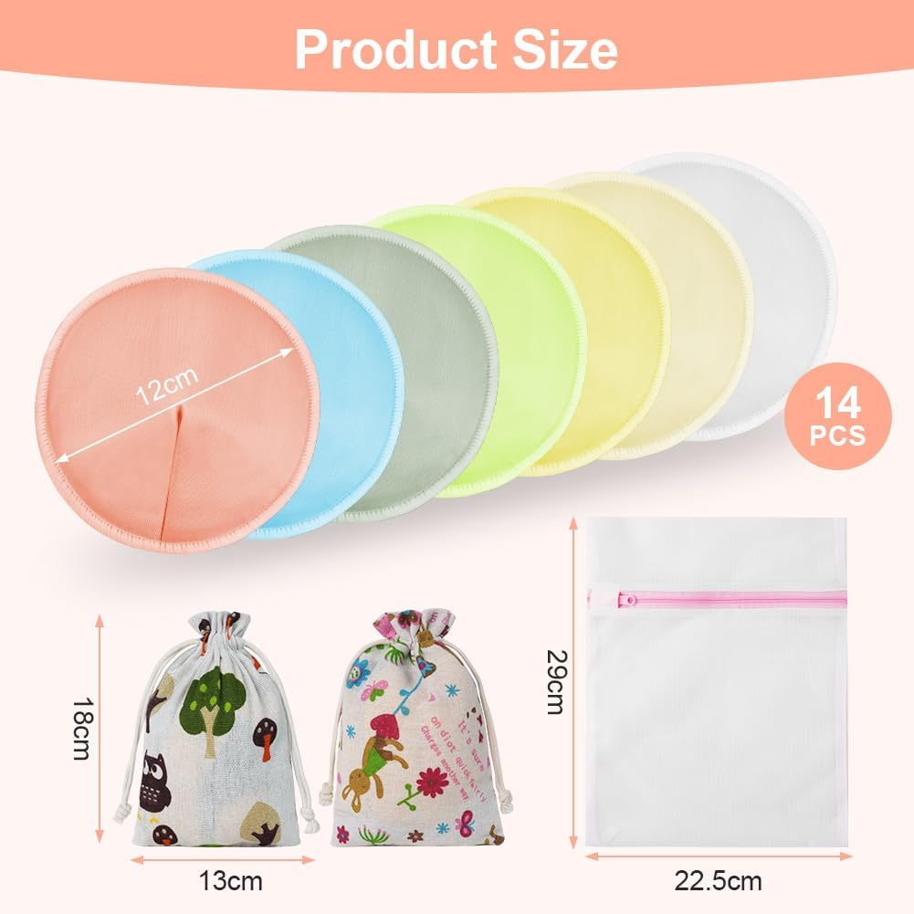 Thumbnail 1 de Aolso Almohadillas de lactancia bambú 14 unidades