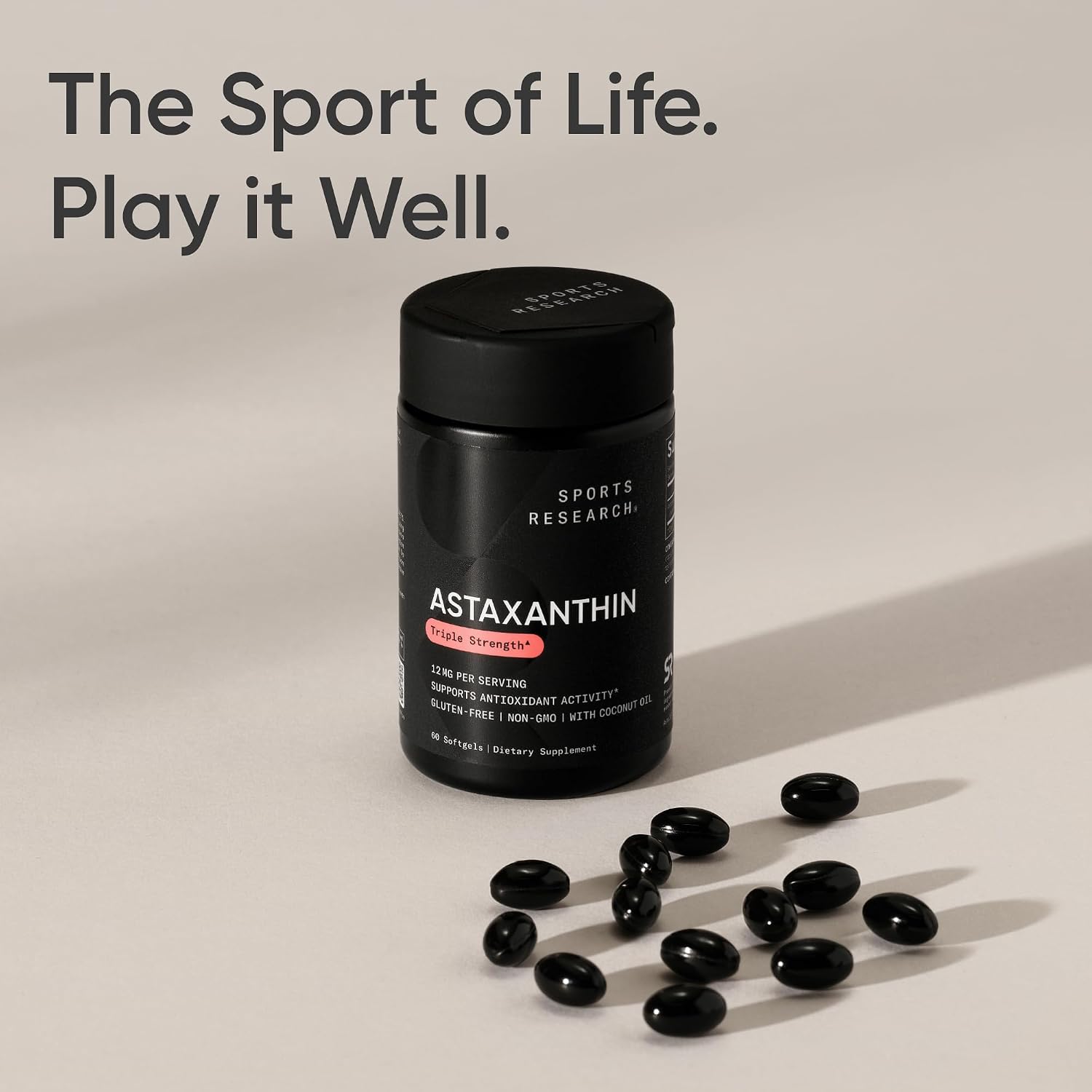 Thumbnail 6 de Sports Research FG221 Icelandic Astaxanthin 12 mg Softgels with Coconut Oil