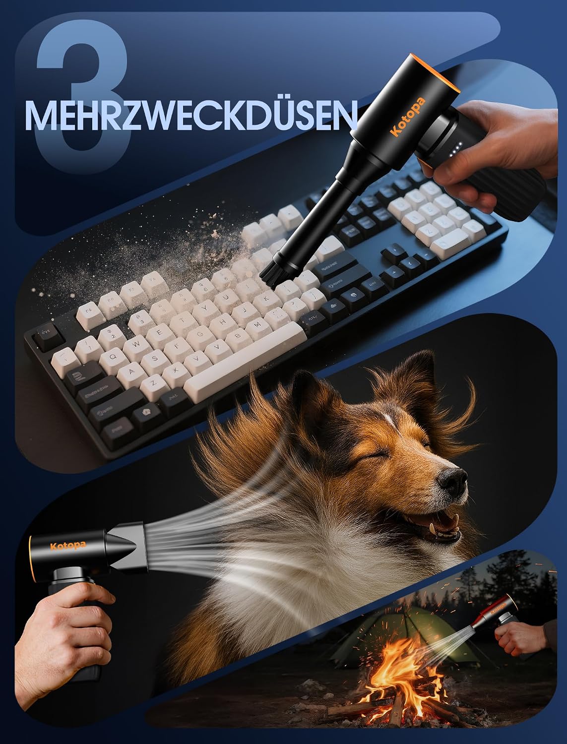 Thumbnail 4 de Kotopa Kedoyoy Elektrische Staubgebläse 8000 mAh 🧹