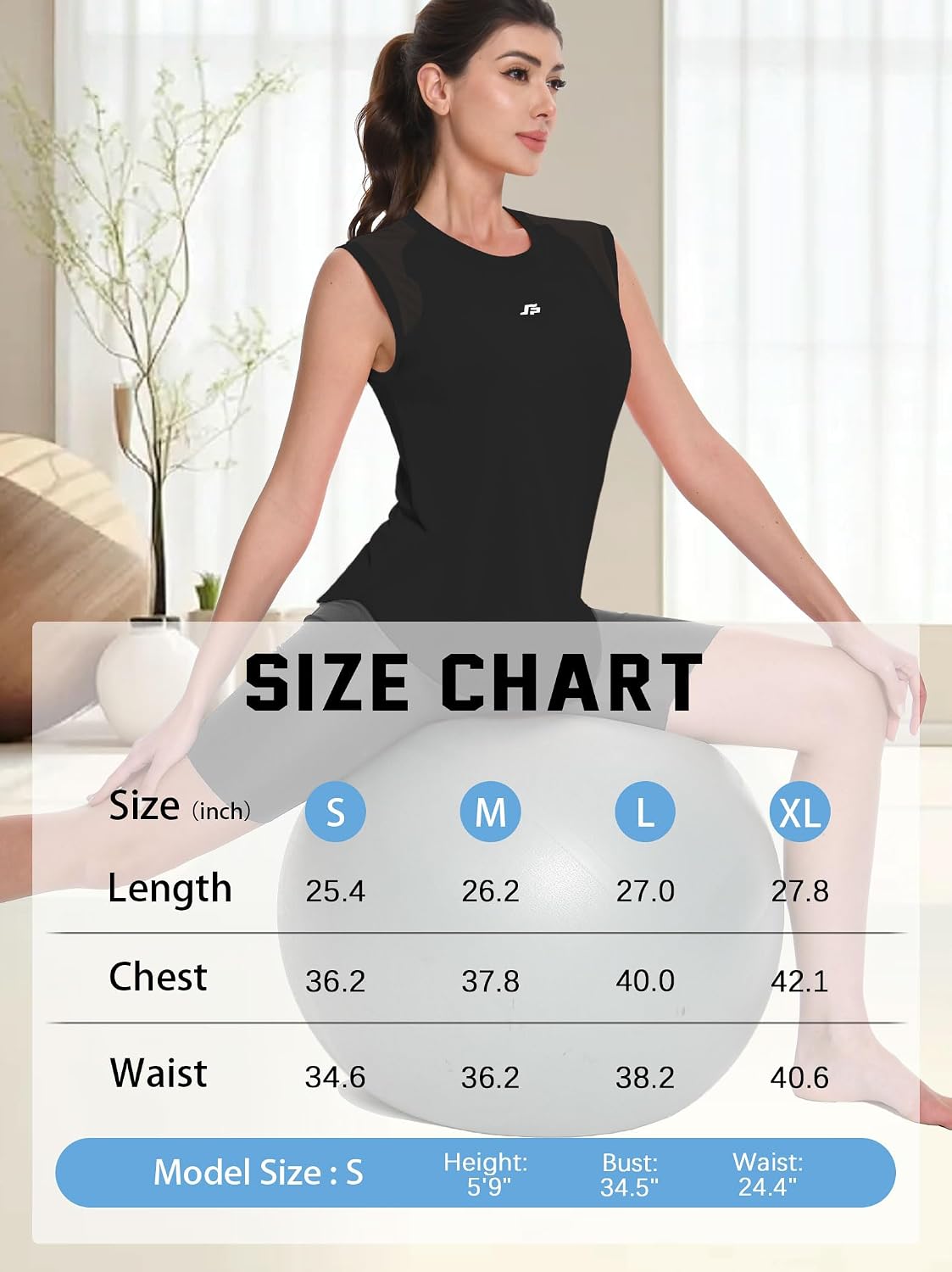 Thumbnail 6 de ANGEL CITIZ Gym Sleeveless Top for Women with UPF 50+