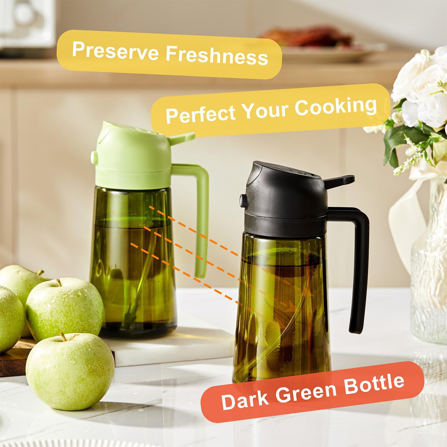 Detalle de CXINYI 16oz Olive Oil Dispenser for Kitchen