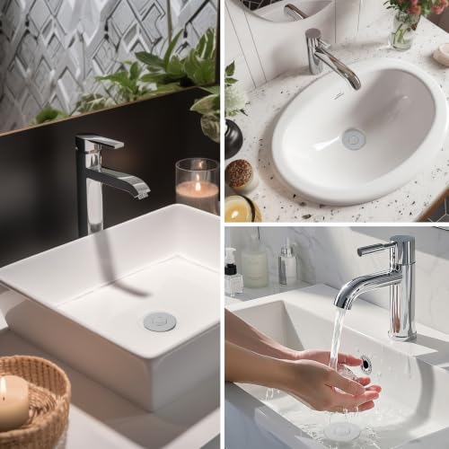 Thumbnail 8 de Hibbent Upgraded 3 in 1 Bathroom Sink Drain Strainer, Pop Up Stopper