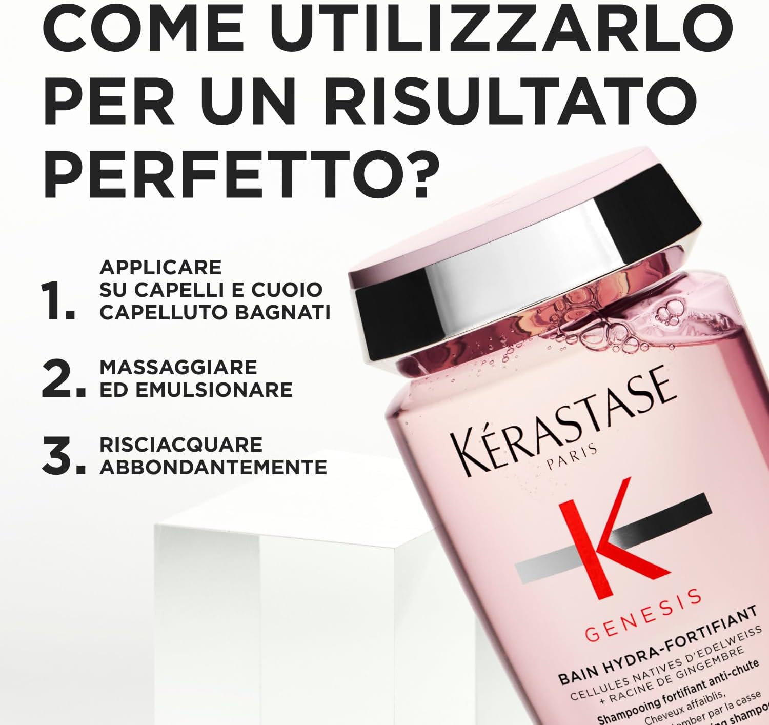 Thumbnail 6 de Kérastase Genesis Bain Hydra-Fortifiant: shampoo professionale fortificante per capelli fragili