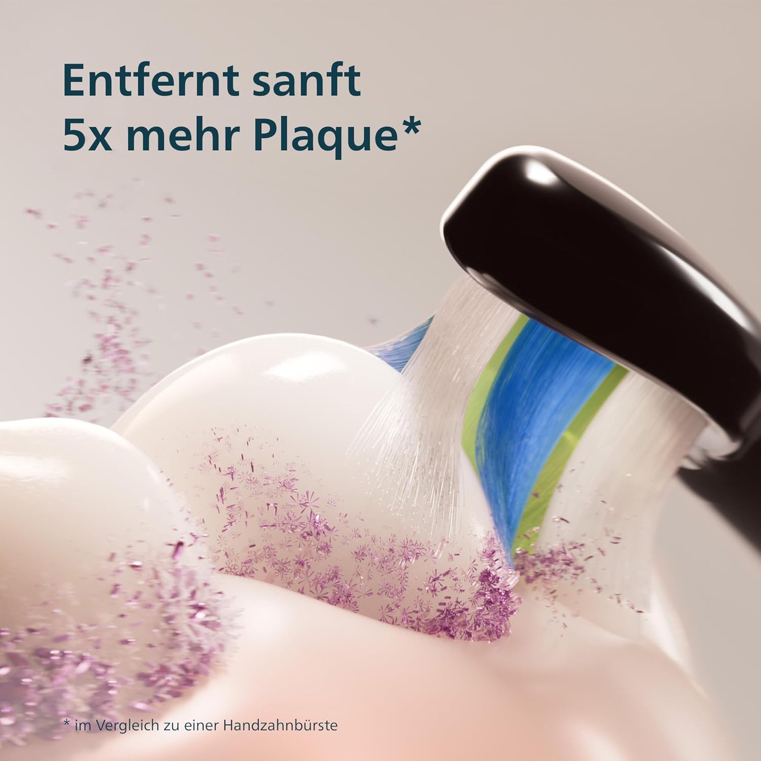 Thumbnail 2 de Philips Sonicare Series 3100 Elektrische Schallzahnbürste HX4034/22 mit Drucksensor, 3 Intensitätsstufen & Reiseetui