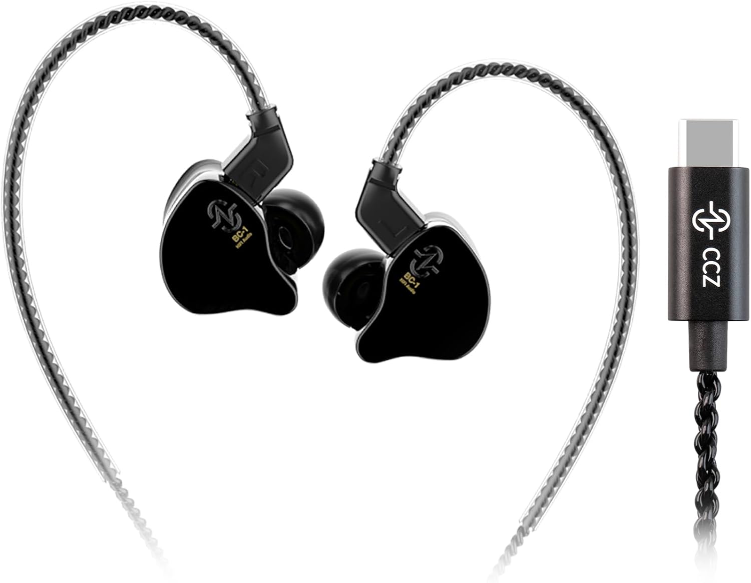 Detalle 2 de KINBOOFI KZ ZST in-Ear Earbud Headphones – Hybrid Dual Driver HiFi Earphones (Purple, no mic)