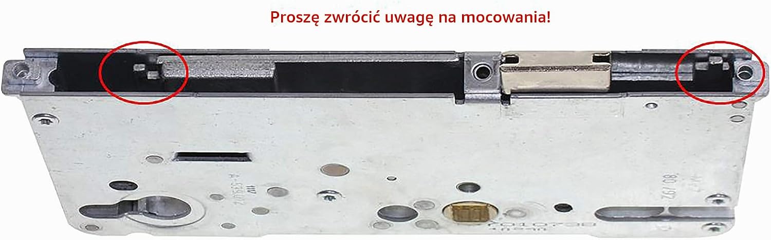 Detalle 1 de Roto C500 4592P10 – srebrny zamek naprawczy z blokadą wielokrotną