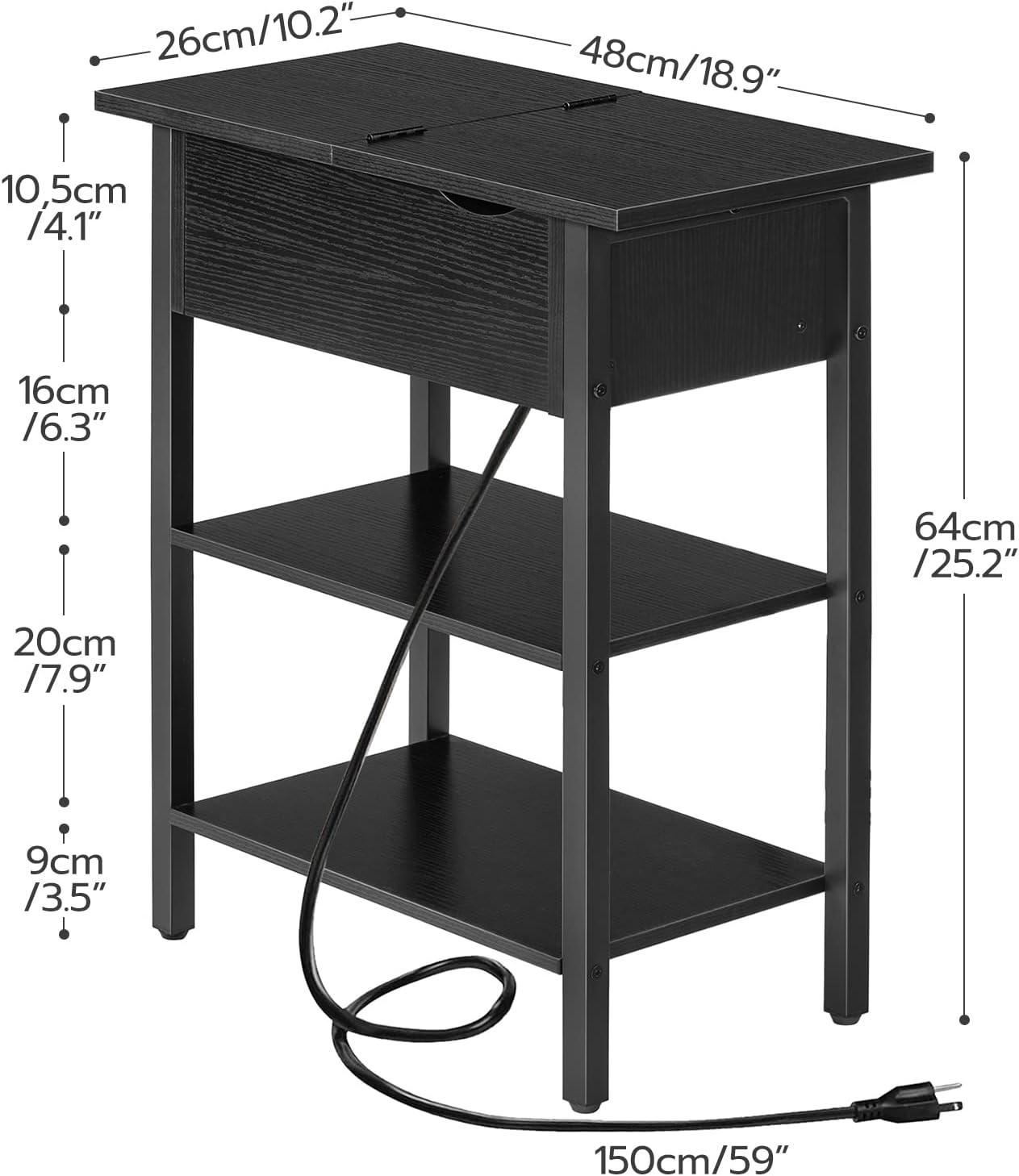 Detalle de HOOBRO Side Table BK341BZ01