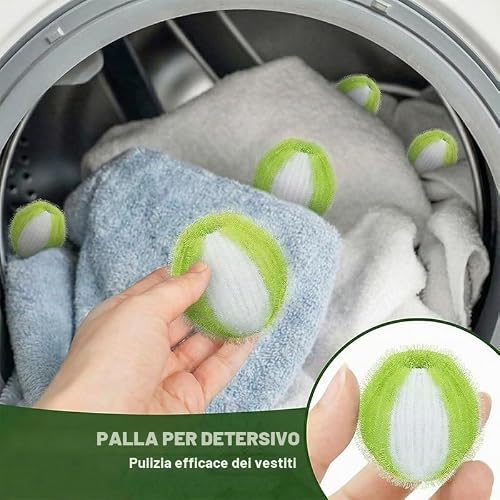 Detalle de Acchiappa Peli per Lavatrice XIHUAN – 12 Pezzi Cattura & Raccogli Peli