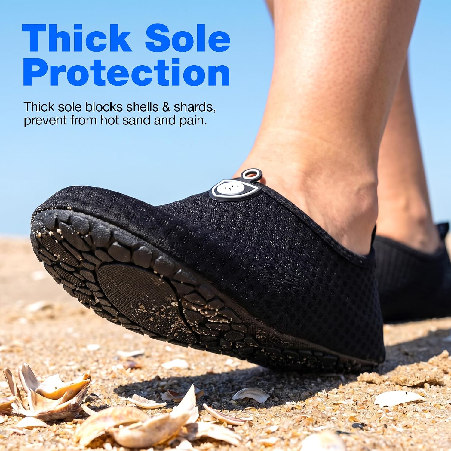Detalle de SIMARI Water Shoes for Women & Men – Breathable Quick-Dry Aqua Socks (SWS001)