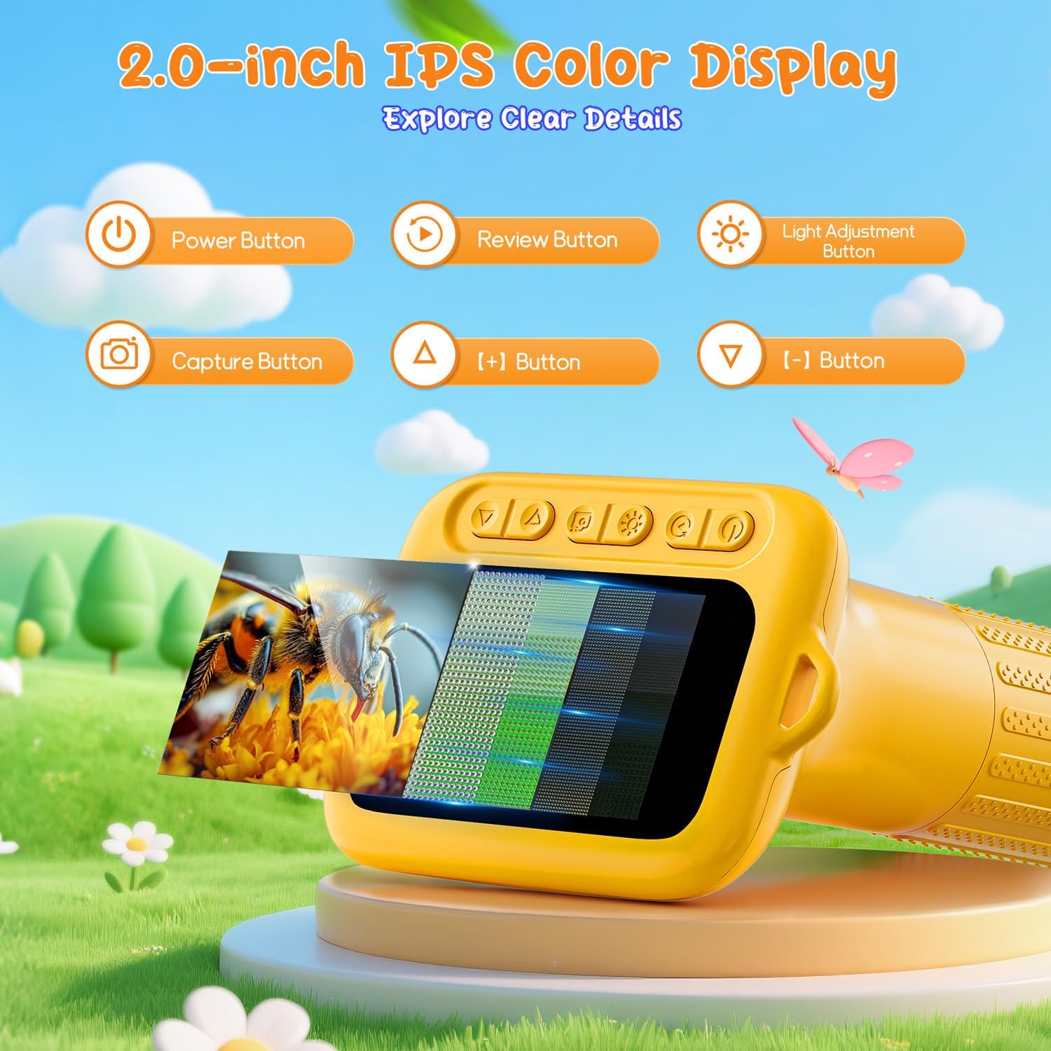 Thumbnail 2 de SKYBASIC Digital Microscope for Kids – 1000x Portable 2.0-Inch Screen