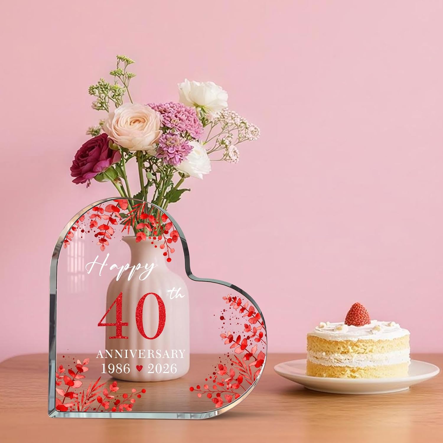 Thumbnail 3 de Acrylic Anniversary Cake Topper